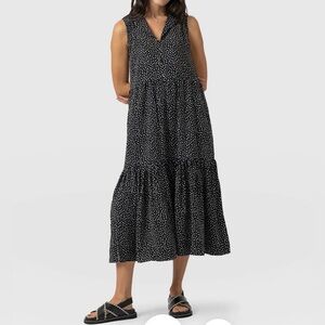 Saint + Sofia Greenwich Maxi Dress Black
Spot Dot Tiered 12